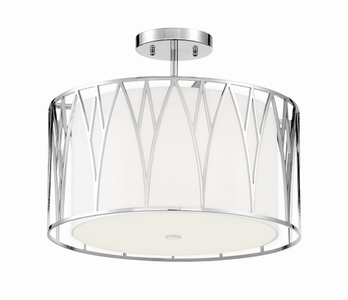 Regal Terrace LED Semi Flush Mount in Polished Nickel (7|1089-613-L)