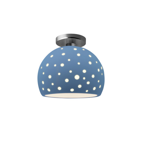 Radiance Collection One Light Semi-Flush Mount in Brushed Nickel (102|CER-6359-SKBL-NCKL)