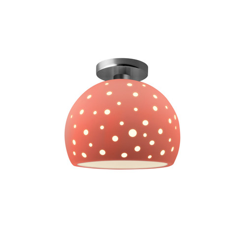 Radiance Collection One Light Semi-Flush Mount in Brushed Nickel (102|CER-6359-BSH-NCKL)