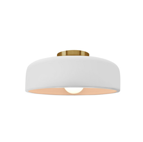Radiance Collection One Light Semi-Flush Mount in Brushed Brass (102|CER-6340-BIS-BRSS)