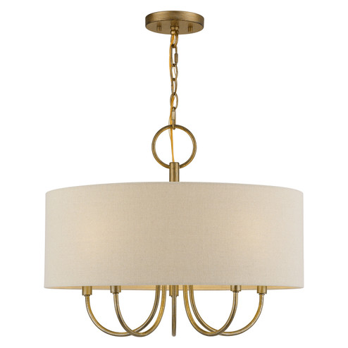 Bellingham Five Light Chandelier in Antique Gold Leaf (107|58865-48)
