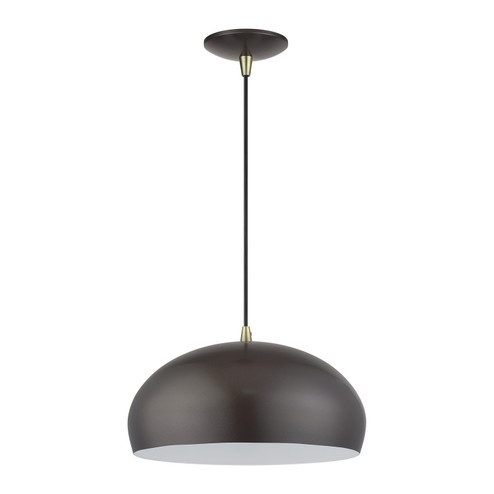 Domma One Light Pendant in English Bronze w/Antique Brass (107|51515-92)