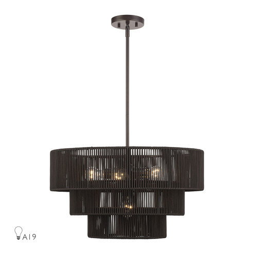 Acordia Six Light Chandelier in English Bronze (107|49126-92)