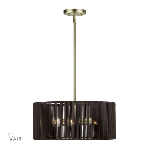 Acordia Three Light Chandelier in Antique Brass (107|49123-01)