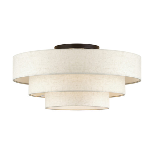 Manorwood Five Light Semi-Flush Mount in English Bronze (107|41948-92)