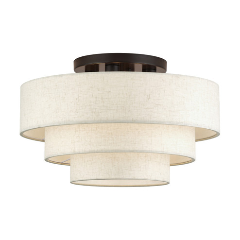 Manorwood Four Light Semi-Flush Mount in English Bronze (107|41946-92)
