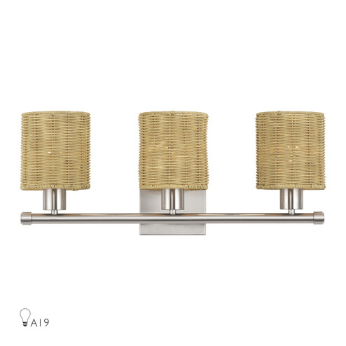 Weavington Three Light Vanity in Brushed Nickel (107|13703-91)