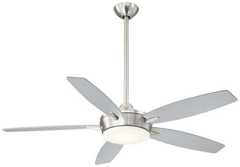 Espace 52''Ceiling Fan in Brushed Nickel With Silver Blades (15|F690L-BN/SL)