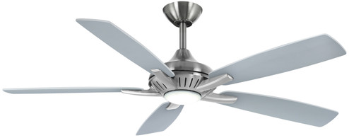 Dyno 52''Ceiling Fan in Brushed Nickel With Silver Blades (15|F1000-BN/SL)