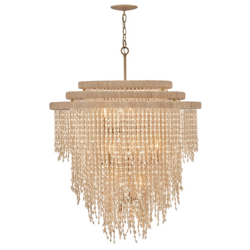 Freya LED Chandelier in Burnished Gold (138|FR47006BNG)