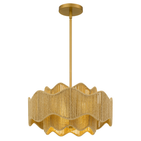 Evander Three Light Pendant in Brushed Gold (10|EVA2818BRG)