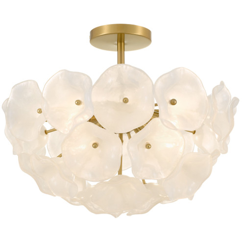 Audrey Four Light Semi-Flush Mount in Brushed Gold (10|AUD1718BRG)