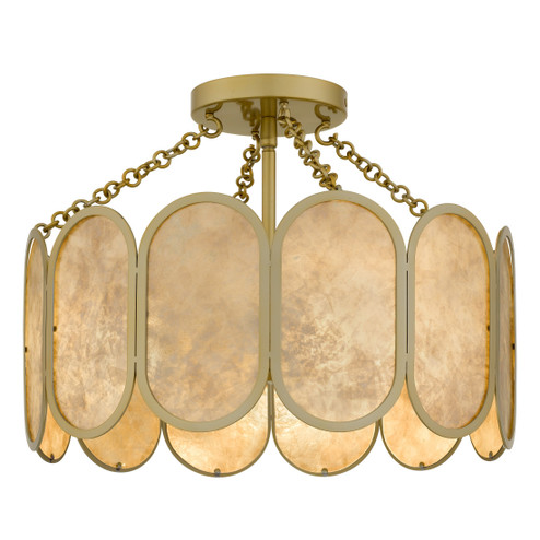 Amalia Three Light Semi-Flush Mount in Light Gold (10|AMAL1716LG)