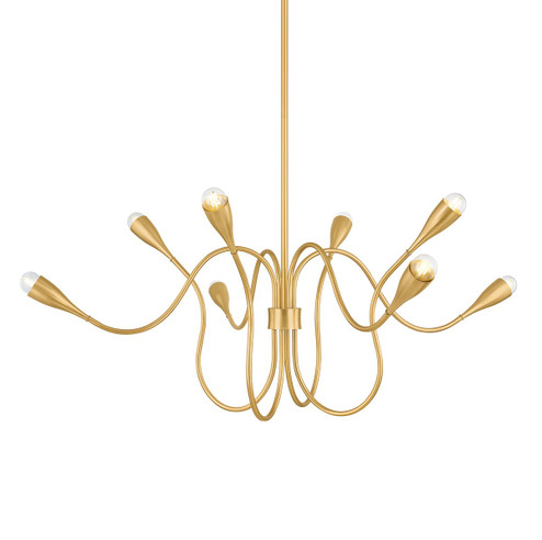 Anaise Eight Light Chandelier in Aged Brass (428|H1108808-AGB)