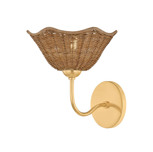 Kehlani One Light Wall Sconce in Aged Brass (428|H1101101-AGB)