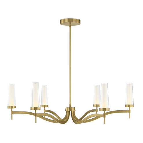 Butler LED Chandelier in Warm Brass (51|1-1464-6-322)