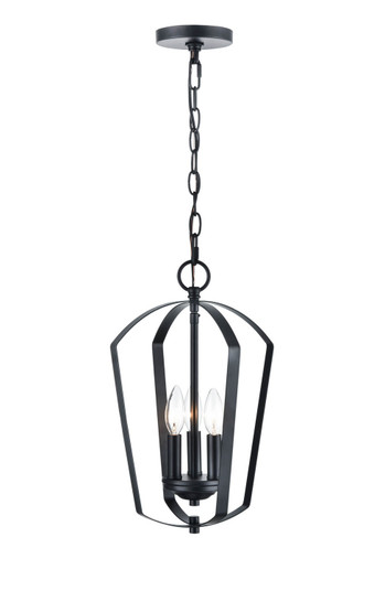 Ivey Lake Three Light Chandelier in Matte Black (59|9823-MB)