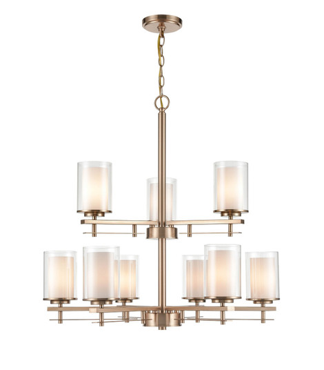 Huderson Nine Light Chandelier in Modern Gold (59|5519-MG)