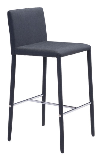 Confidence Counter Chair in Black, Chrome (339|100244)