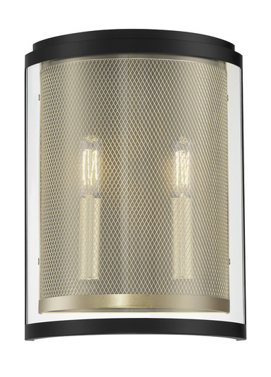Soho by Robin Baron Two Light Wall Sconce in Coal And Soft Brass (29|N7812-726) Soho by Robin Baron Two Light Wall Sconce in Coal And Soft Brass (29|N7812-726)