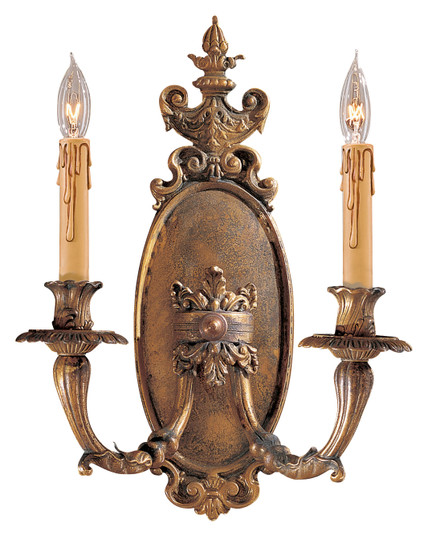 Metropolitan Collection Two Light Wall Sconce in Oxide Brass (29|N202102)