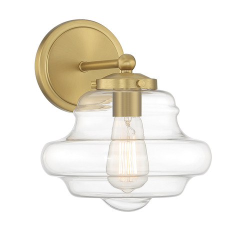 One Light Wall Sconce in Natural Brass (446|M90091NB)