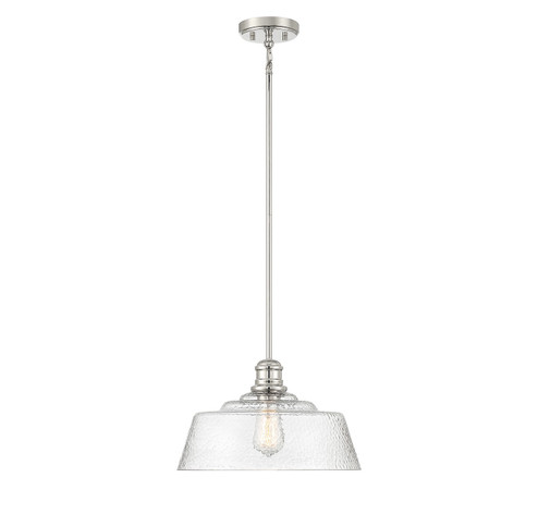 One Light Pendant in Polished Nickel (446|M7023PN)