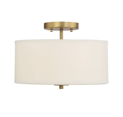 Msemi Two Light Semi-Flush Mount in Natural Brass (446|M60008NB)