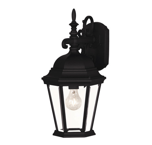 One Light Outdoor Wall Sconce in Black (446|M50055BK)