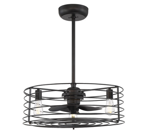 Moutd Three Light Fan D'lier in Oil Rubbed Bronze (446|M2007ORB)