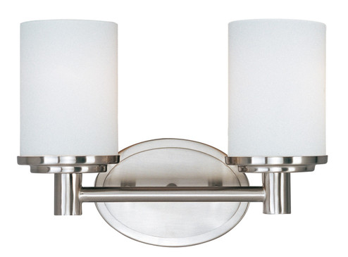 Cylinder Two Light Bath Vanity in Satin Nickel (16|9052SWSN)