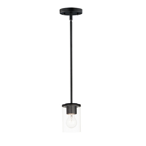 Corona One Light Mini Pendant in Black (16|90200CLBK)