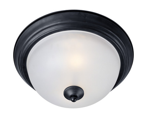 Essentials - 584x Three Light Flush Mount in Black (16|5842FTBK)