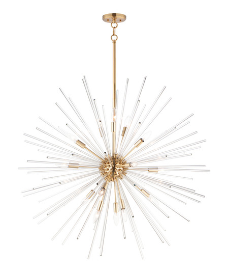 Polaris 16 Light Pendant in Satin Brass (16|28666CLSBR)