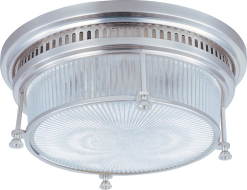 Hi-Bay Two Light Flush Mount in Satin Nickel (16|25000CLSN)