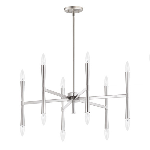 Rome 12 Light Chandelier in Satin Nickel (16|24626SN)