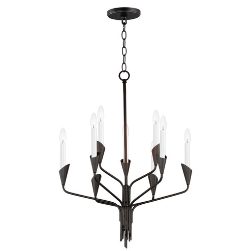 Calyx Nine Light Chandelier in Black (16|24349BK)