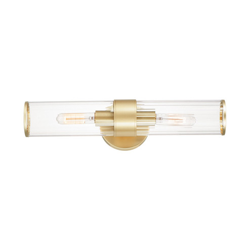 Crosby Two Light Wall Sconce in Satin Brass (16|11472CRSBR)