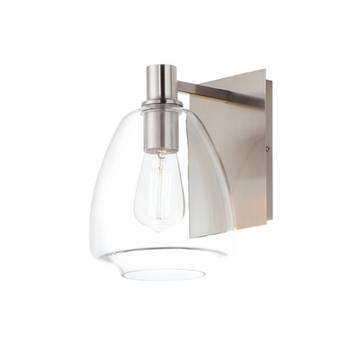 Babylon One Light Wall Sconce in Satin Nickel (16|11111CLSN)