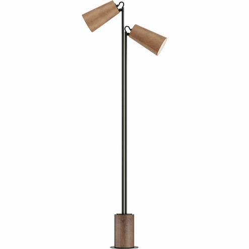 Scout LED Floor Lamp in Weathered Wood / Tan Leather (16|10099WWDTN)