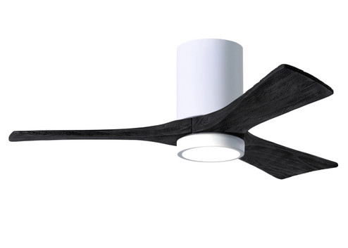 Irene-3HLK 42''Ceiling Fan in Gloss White (101|IR3HLK-WH-BK-42)