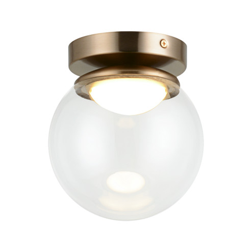 Boble One Light Flush Mount in Aged Gold Brass (423|X61301AGCL)