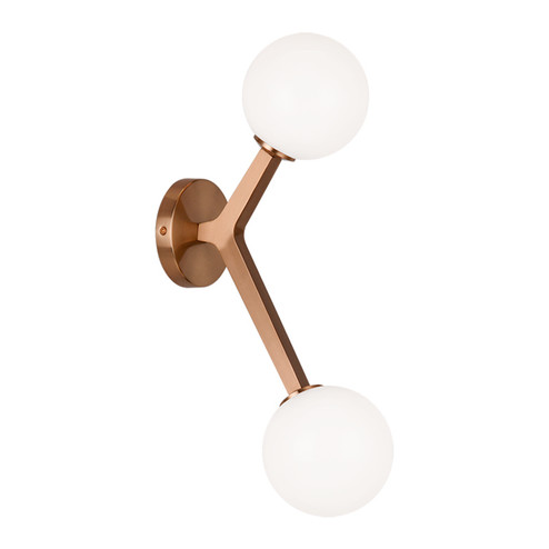 Rami Two Light Wall Sconce in Aged Gold Brass (423|W81502AGOP)