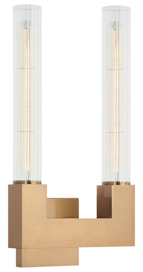 Odelle Two Light Wall Sconce in Aged Gold Brass (423|S03102AG)