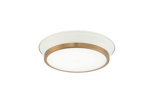 Jaxx One Light Ceiling Mount in White / Aged Gold Brass (423|M11201WHAG)