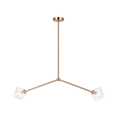 Novo Two Light Pendant in Aged Gold Brass (423|C81742AGCL)