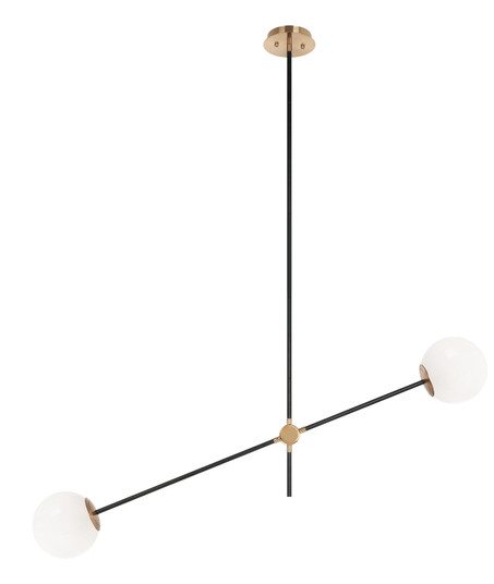 Cosmic Two Light Pendant in Aged Gold Brass (423|C78712AGOP)