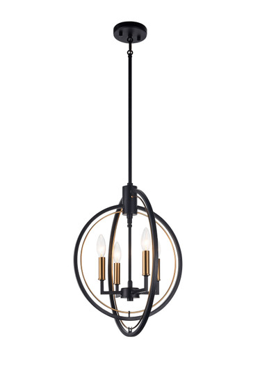 Odyssey Four Light Pendant in Black (423|C78604BK)