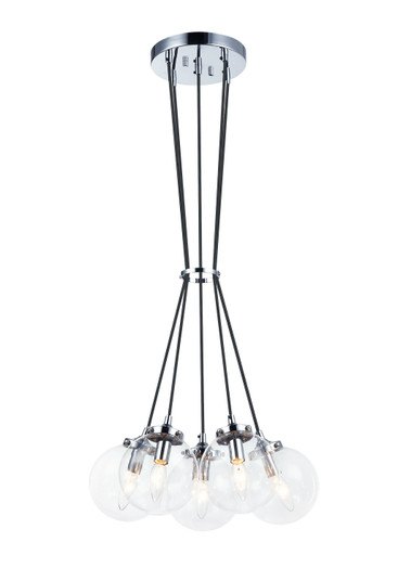 The Bougie Five Light Pendant in Chrome (423|C63005CHCL)