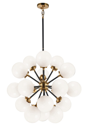 Soleil 18 Light Chandelier in Aged Gold Brass (423|C62818AGOP)